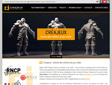 Tablet Screenshot of creajeux.fr